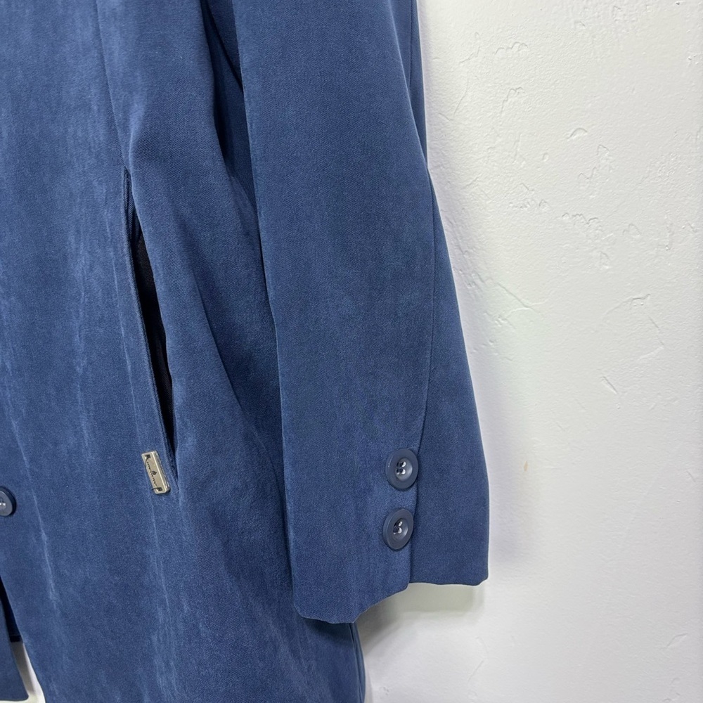 London Fog Women's Blue Coat Button Front Large - Picture 4 of 8